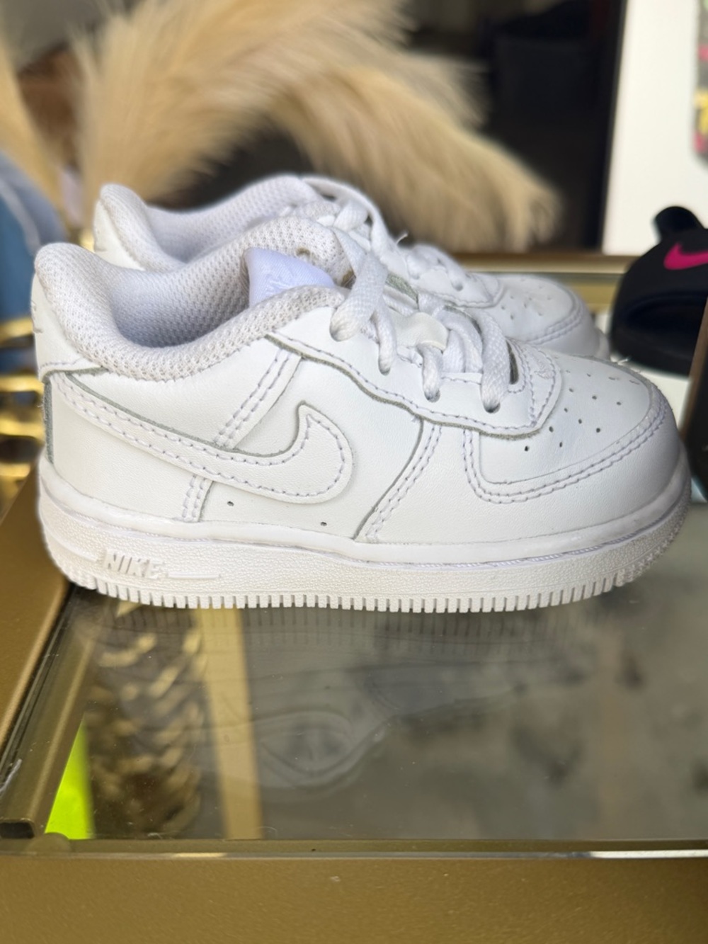 Boys 6C White Nike Air Force One